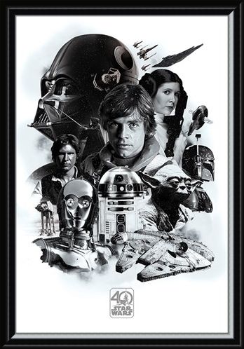 Framed Framed 40th Anniversary Montage - Star Wars