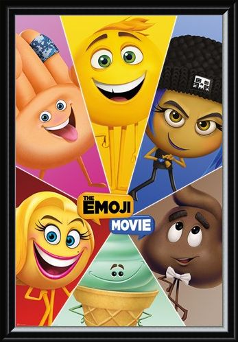 Framed Framed Star Characters - The Emoji Movie