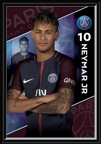 Framed Framed Neymar 16-17 - PSG
