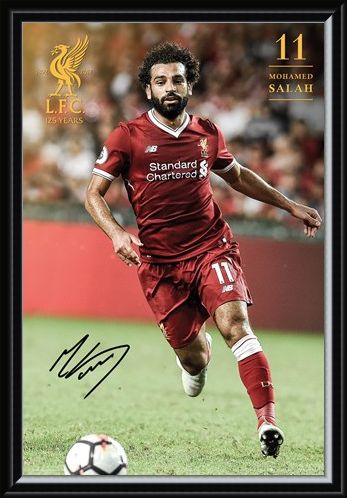 Framed Framed Salah 17-18 - Liverpool FC