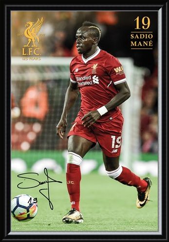 Framed Framed Liverpool Mane 17-18 -