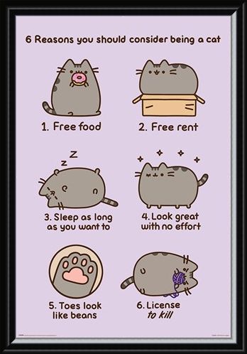 Framed Framed Reasons To Be A Cat - Pusheen