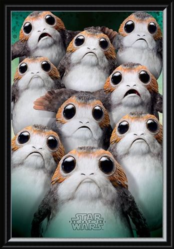 Framed Framed Many Porgs - Star Wars The Last Jedi