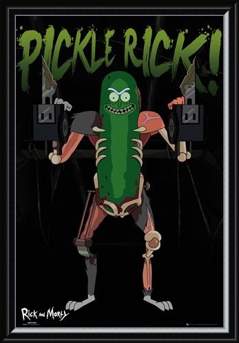 Framed Framed Pickle Rick - Rick and Morty