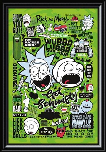 Framed Framed Out Of This World Quotes - Rick and Morty