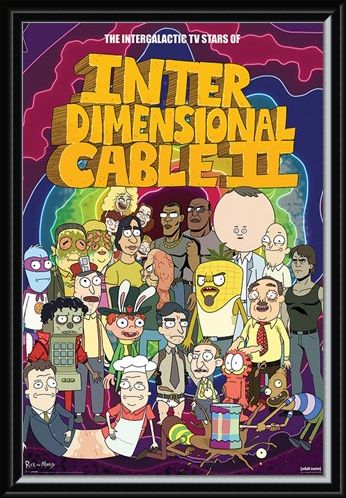Framed Framed Stars of Interdimensional Cable - Rick and Morty