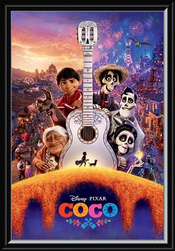 Framed Framed Día de Muertos Guitar - Coco