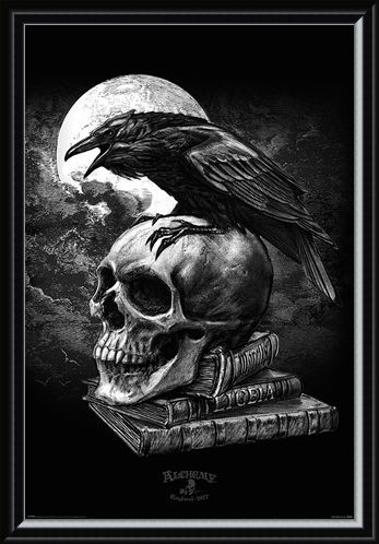 Framed Framed Poe's Raven - Alchemy