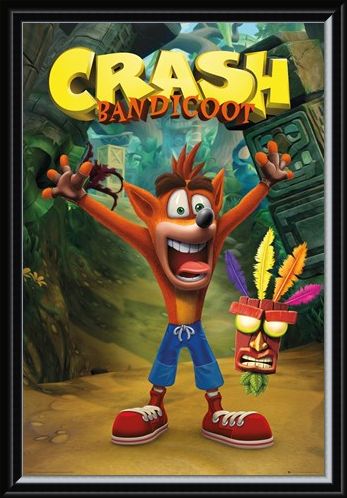 Framed Framed Crash and Aku Aku - Crash Bandicoot
