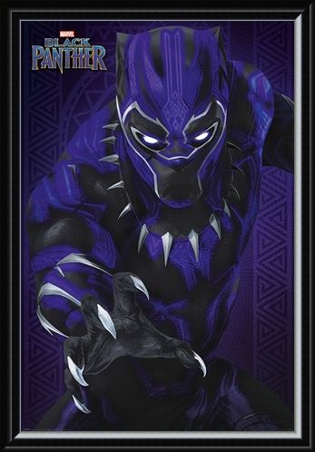 Framed Framed Glow - Black Panther
