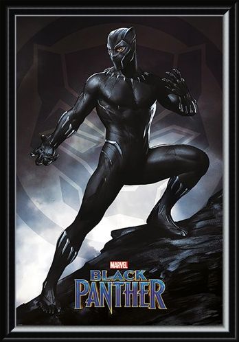 Framed Framed Black Panther Stance - Marvel