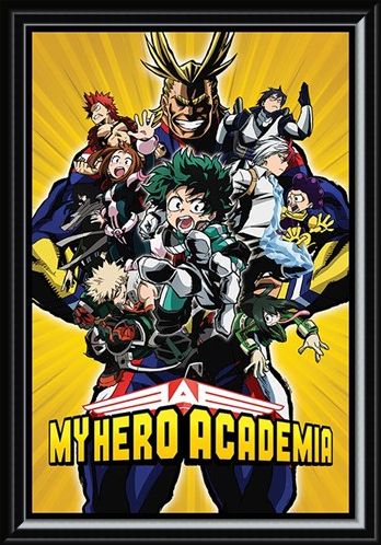 Framed Framed Radial Character Burst - My Hero Academia