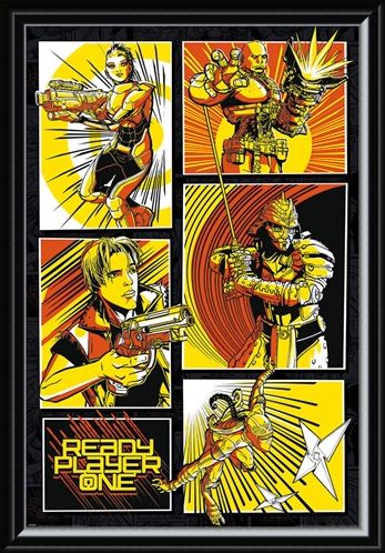 Framed Framed Comic Panels - Ready Player One
