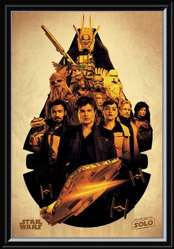 Framed Framed Millennium Falcon Montage - Solo: A Star Wars Story