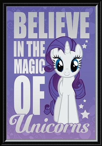 Framed Framed Believe In The Magic Of Unicorns - My Little Pony