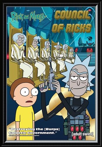 Framed Framed Council Of Ricks - Rick and Morty
