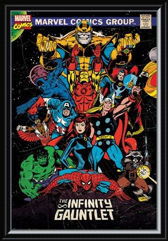 Framed Framed The Infinity Gauntlet Retro - Marvel