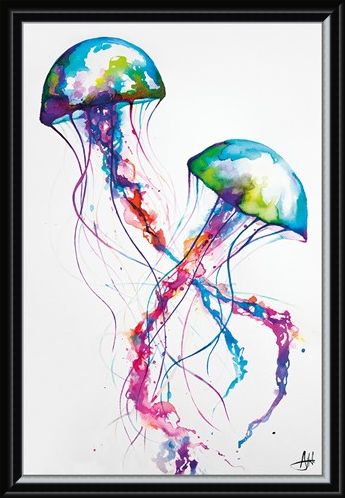 Framed Framed Jellyfish - Marc Allante