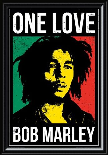 Framed Framed One Love - Bob Marley
