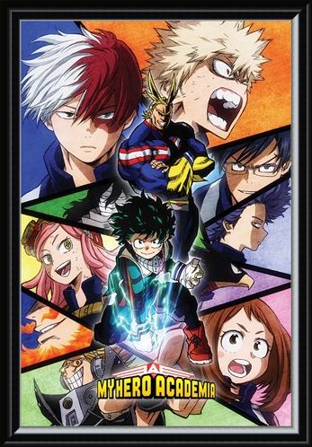 Framed Framed Characters Mosaic - My Hero Academia