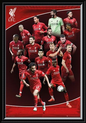 Framed Framed Team Photo - Liverpool FC