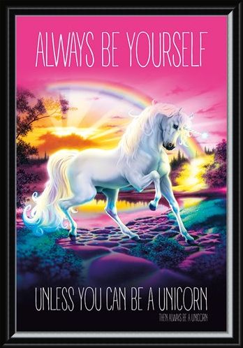 Framed Framed Always Be Yourself - Unicorn