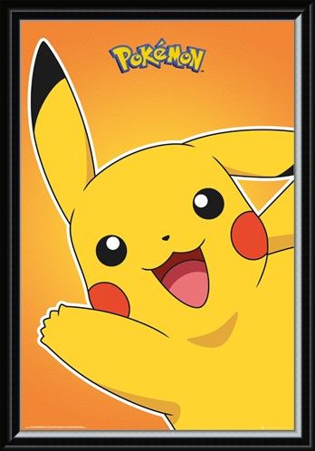 Framed Framed Pikachu - Pokemon