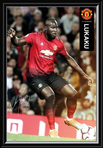 Framed Framed Lukaku 18-19 - Manchester United
