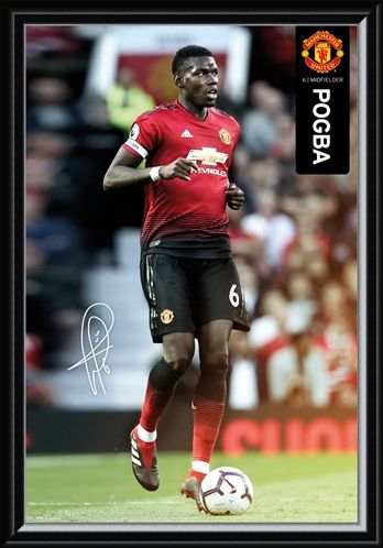 Framed Framed Pogba 18-19 - Manchester United