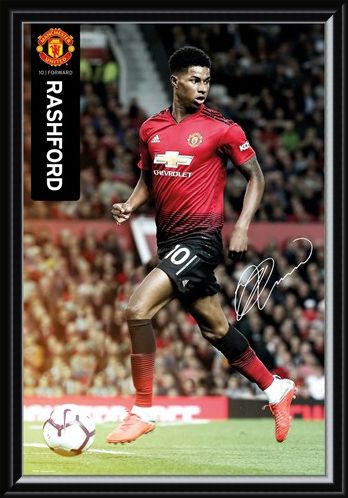 Framed Framed Marcus Rashford 18-19 - Manchester United