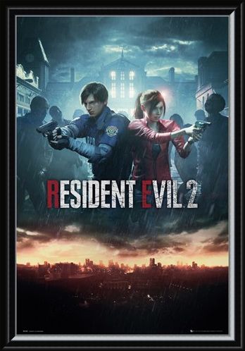 Framed Framed City Key Art - Resident Evil 2