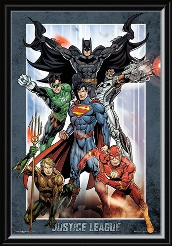 Framed Framed Justice League Group - DC Comics