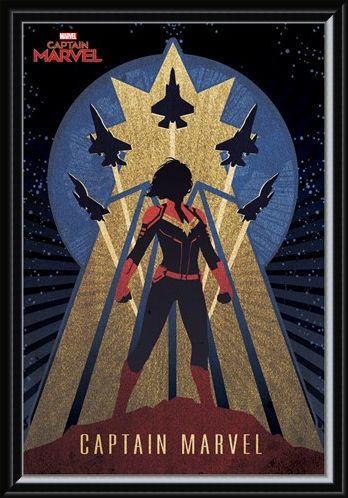 Framed Framed Deco - Captain Marvel