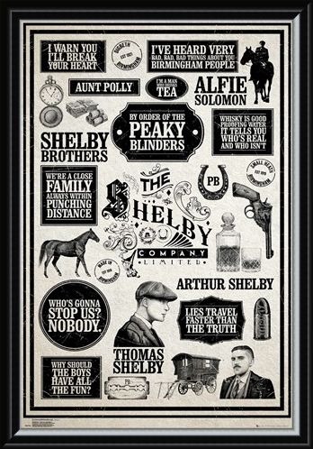 Framed Framed Infographic - Peaky Blinders