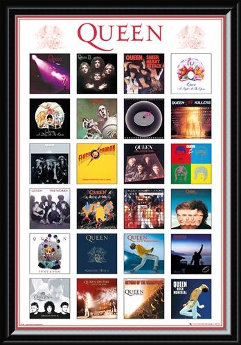 Framed Framed Album Covers - Queen