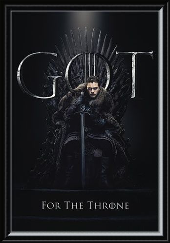 Framed Framed Jon For The Throne - Game Of Thrones