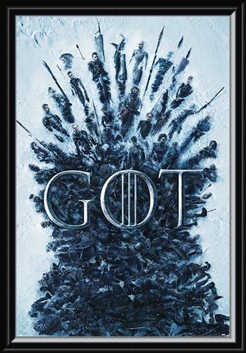 Framed Framed Throne Of The Dead - Game Of Thrones