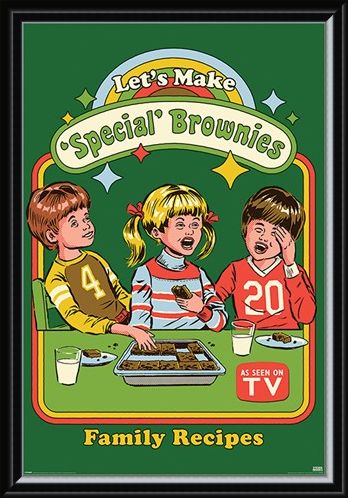 Framed Framed Let's Make Special Brownies - Steven Rhodes