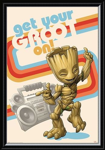 Framed Framed Get Your Groot On - Guardians Of The Galaxy