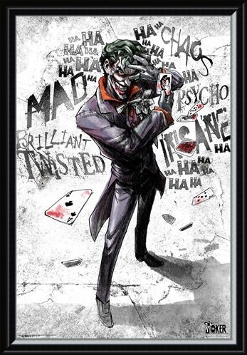 Framed Framed Joker Type - DC Comics
