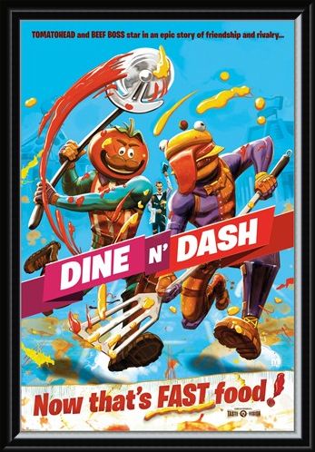 Framed Framed Dine N Dash - Fortnite