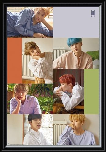 Framed Framed Group Collage - BTS K-Pop