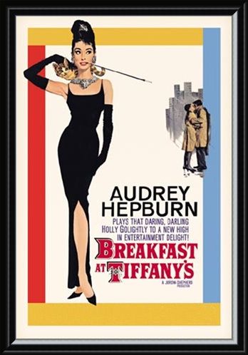 Framed Framed Audrey Hepburn stars in Breakfast at Tiffany's - Breakfast at Tiffany's