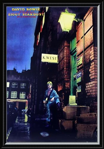 Framed Framed Ziggy Stardust Album Cover - David Bowie