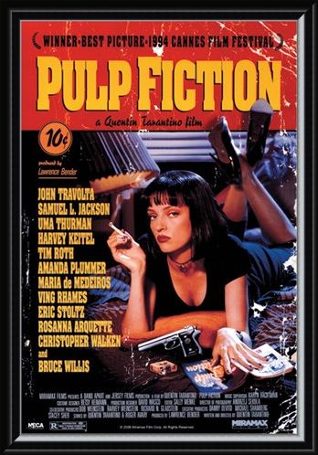 Framed Framed Movie One Sheet - Pulp Fiction