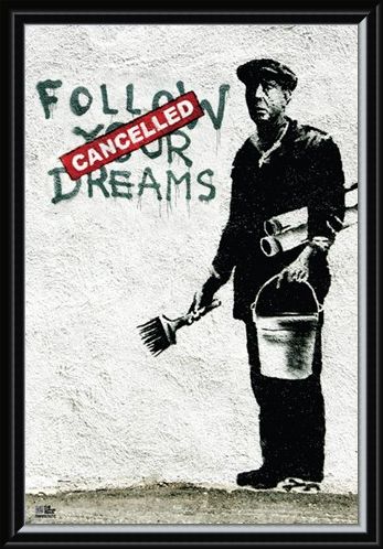 Framed Framed Follow Your Dreams - Banksy