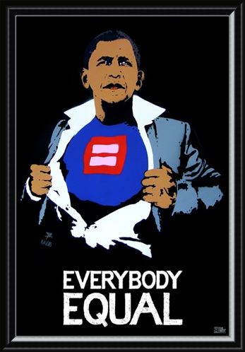 Framed Framed Everybody Equal - Obama