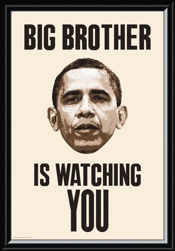 Framed Framed Big Brother Is Watching You - Obama