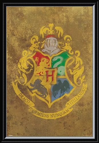 Framed Framed Hogwarts Crest - Harry Potter