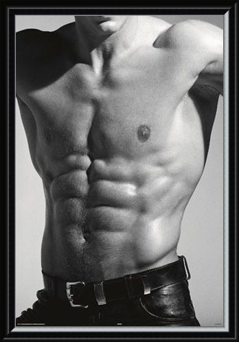 Framed Framed Tantalising Torso - Buff in Black and White